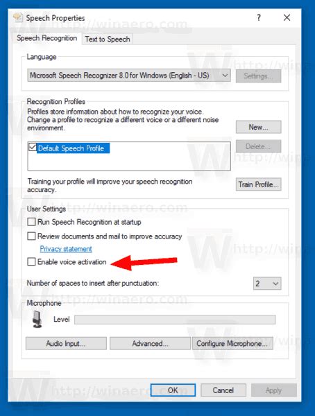 Activate voice activation for windows 10